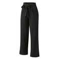 thumbnail image 2 of Aayomet Wide Leg Sweatpants Women Women’s French Terry Joggers, Women’s Drawstring Sweatpants, Women’s Soft Joggers,Black S, 2 of 5