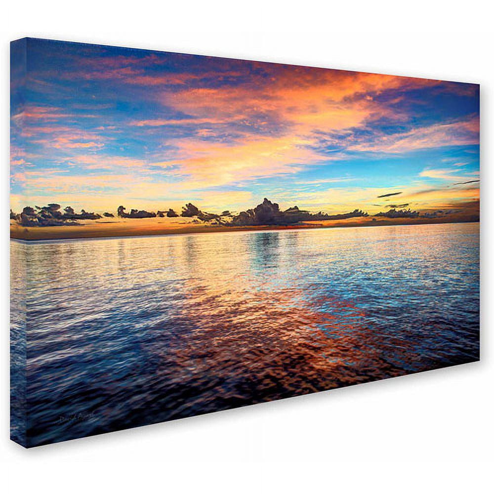 Trademark Fine Art "Carribean Sunset" Canvas Art by David Ayash