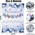 thumbnail image 3 of Christian Blanket for Women, Blue Rose Butterfly Ultra Soft Religious Gifts Blankets with Bible Verse and Inspirational Thoughts, Warm Plush Prayers Healing Throw Blankets, 80"x60", 3 of 6