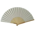 thumbnail image 1 of Home Improvement, Solid Fan Folding Folding Party Wedding Hand Dance Held Silk Pattern Color Tools & Home Improvement, Paper Fans set, 1 of 3