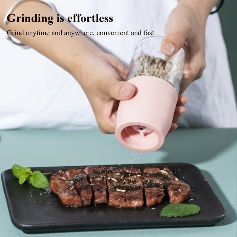 Portable Hand Grinder for Sea Salt, Pepper, and Other Spices | Adjustable Grinding Fineness, Material, Ideal for Home Kitchen and Outdoor Use