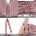 thumbnail image 4 of FallSweet Front Close Push Up Bra Wireless Lace Brassiere Multiway Full Coverage, 4 of 5