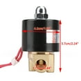 thumbnail image 5 of Motor Genic 1/4" AC 220V Brass Normally Closed Electric Solenoid Valve BSP Gas Water Air N/C, 5 of 12