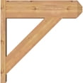 thumbnail image 3 of Ekena Millwork 7.50"W x 26"D x 26"H Traditional Smooth Craftsman Outlooker, Western Red Cedar, 3 of 4