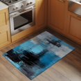 thumbnail image 3 of White Blue Black Oil Painting 2x3 Area Rugs for Living Room, Abstract Art Non Slip Floor Mat Washable Low-Profile Indoor Carpet for Bedroom, Dining Room, Bathroom, 3 of 9