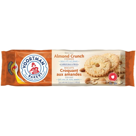 VOORTMAN Almond Crunch Cookies, 225 g