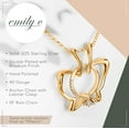 thumbnail image 3 of Emily C Original Patented s925 Gold Ring Holder Necklace,Sterling Silver Necklace Ring Holder,Women & Men Wedding Ring Holder Necklace,Women & Men Engagement Ring Necklace Holder, st, Cubic Zirconia, 3 of 8
