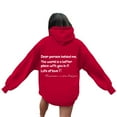 thumbnail image 4 of YUELONGHU Women Casual Hoodie Pullover Sweatshirts for Women Funny Hoodies for Women Word Graphic Sweatshirts for Women Hoodie Sweatshirts Preppy Clothes Long Sleeve Sweatshirt Tops L, 4 of 7