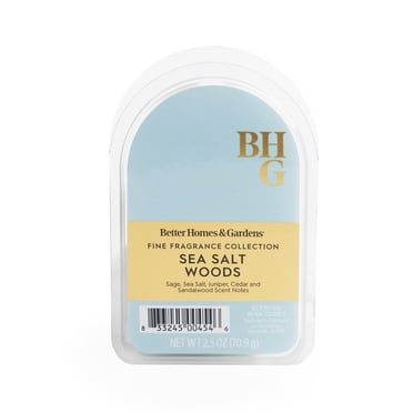 BHG Luxury Fragrance, Sea Salt Woods Scented Wax Melts, 2.5oz