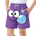 thumbnail image 1 of Pantalones cortos de bolsillo para niños con cordón elástico estampado casual traje de baño pantalones de cinco puntos, 1 of 8