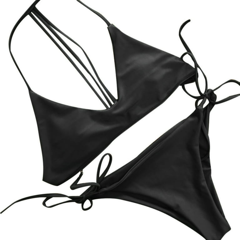 JDEFEG Bathing Suits Women Plus Large Women's Set Digital Bikini