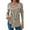 Khaki, variant on My Items Shirts for Women Women's Long Sleeve Shirts Women's Loose Buttoned Asymmetrical Long Sleeve Irregular Hem Tunic Top Xxl