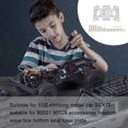 thumbnail image 2 of RC Chassis! RC Baffle Repuestos de automóviles robusteos Placa de fondo simple para reemplazar el accesorio de los motores para 1/10 90021 90027 90028 SCX10 Silver kenally FN001650-02, 2 of 7