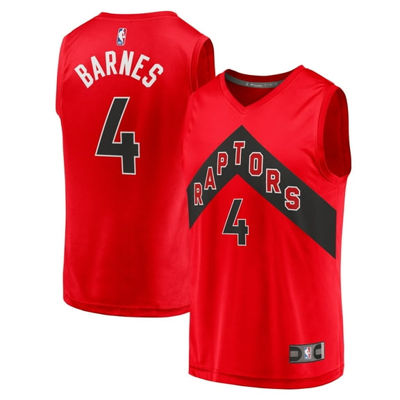 Youth Fanatics Scottie Barnes Red Toronto Raptors Fast Break Replica Jersey - Icon Edition
