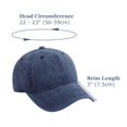 thumbnail image 5 of TOPTIE Baseball Cap Washed Cotton Unisex Adjustable Vintage Low Profile Dad Hat-Beige, 5 of 8