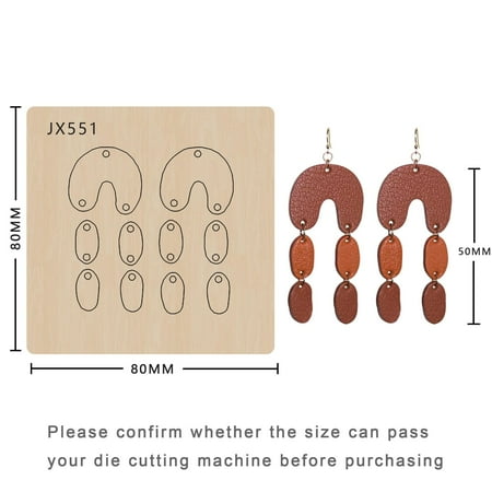 Earring Cutting Dies New Die Cut &Leather Earrings Craft Dies Suitable For Common Die Cutting Machines On The Market