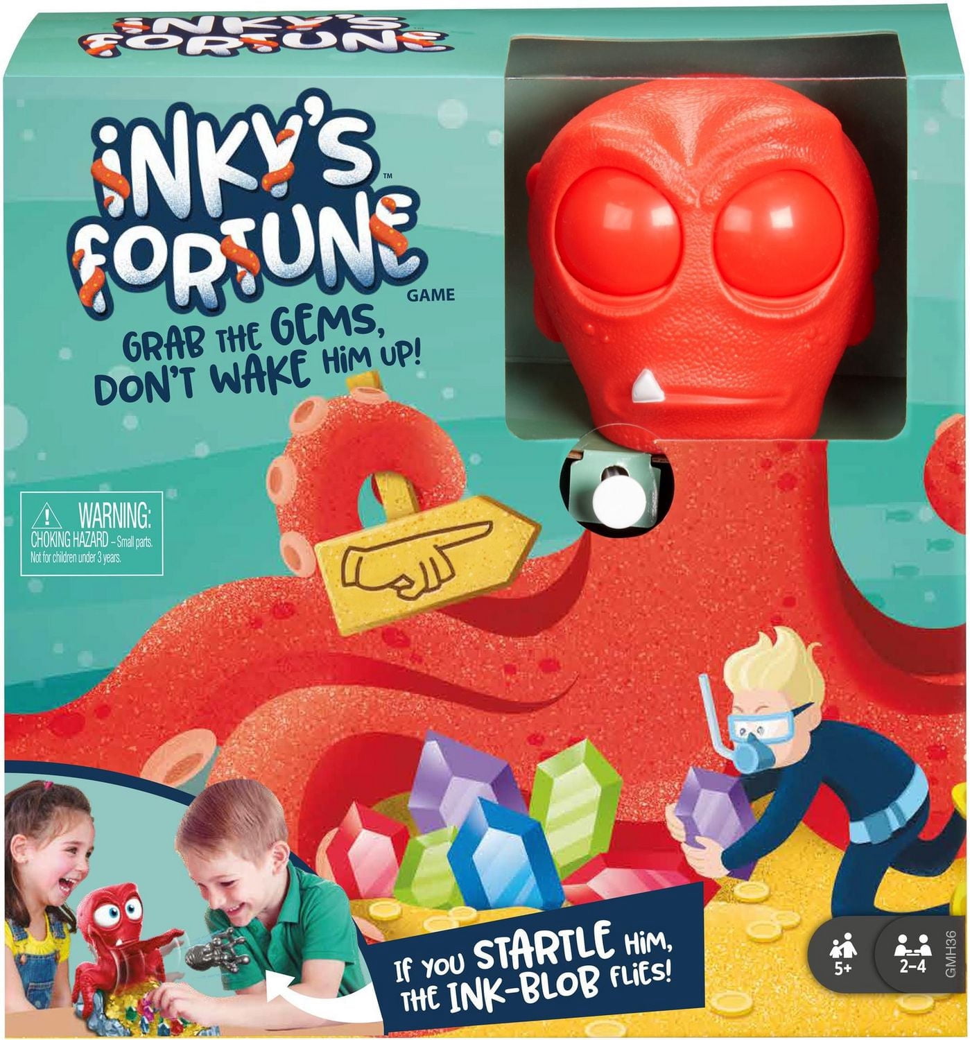Inky's Fortune Kid’s Game with Octopus, Gems and Ink Blob