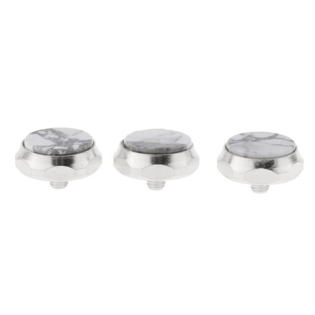 MERIGLARE Colored Trumpet Finger Buttons Musical Instrument Parts Accessories White Gray