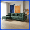 thumbnail image 1 of LASE Muebles Sala Esquinera En L Sofá Cama Reclinable 3 En 1 • California Onix, 1 of 6