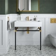 thumbnail image 2 of Redeem 32" Black Stainless Steel Wall-Mount Bathroom Vanity, 2 of 7