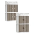 thumbnail image 1 of 2PC Spoon And Lid Rest Cosmetic Storage Organizer Transparent Acrylic Cosmetic Storage Organizer Box 2 Layer Storage Box And Transparent Cover Cosmetic Display Box Bedroom Dressing Table Beige, 1 of 9