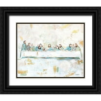 Kissell, Mackenzie 31x26 Black Ornate Wood Framed with Double Matting Museum Art Print Titled - Last Supper