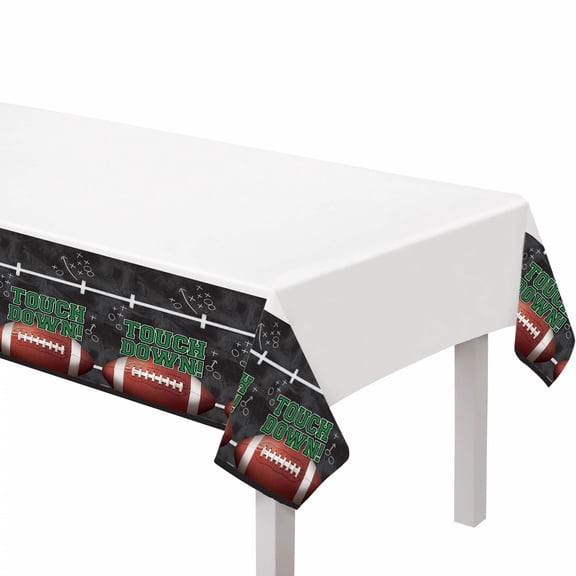 Football Frenzy 3-Count Table Cover, Party Supplies