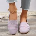 thumbnail image 5 of B91xZ Chaussures de Danse Décontractées pour Femmes, Espadrilles Classiques à Bout Rond Fermé, Violet 9, 5 of 5