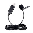 thumbnail image 1 of USB Mini Portable Clip-on Lapel Lavalier Buttonhole Mic Wired Microphone for Mobile Phone DSLR Camera Laptop, 1 of 4