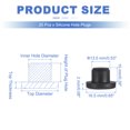 thumbnail image 2 of Uxcell 25 Pcs Tapón de Silicona en Forma de T, Diámetro 13.5 mm/0.53 Pulgadas, Tapón de Silicona Impermeable Reutilizable, Tapón de Sellado Sólido para Agujeros Redondos en Equipos de Tuberías, Negro, 2 of 7