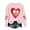 Pink#2, variant on Tnhcen Women's Valentine's Day Graphic Sweatshirt, Long Sleeve Relaxed Fit Casual Pullover Plus Size Sweatshirts for Women S - 5XL, Holiday Gift Top