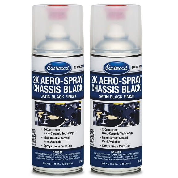 Eastwood 2K AeroSpray Chassis Black Satin Spray Paint 2 Pack