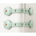 thumbnail image 2 of 1 set of anti-pinch cabinet door locks, multifunctional child safety locks, anti-pinch cabinet door locks, refrigerator locks, baby anti-picking locks, 2 of 2