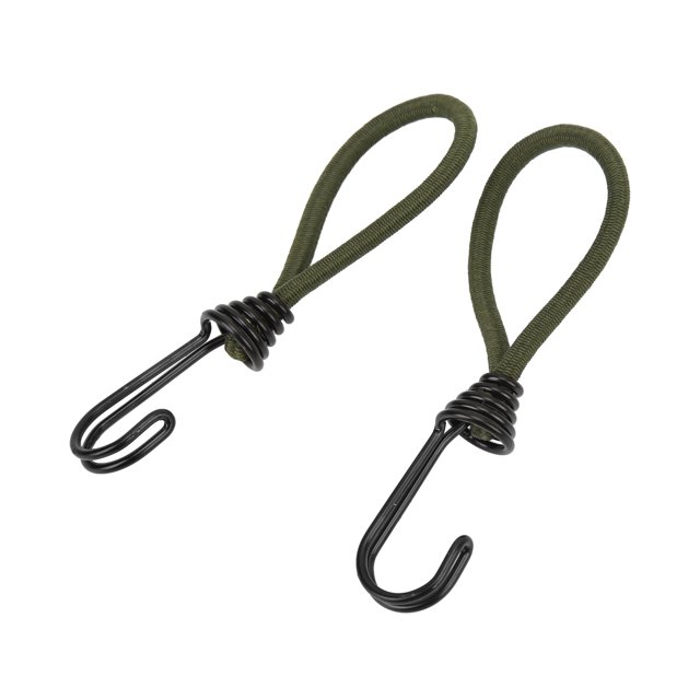 Dekaim Cuerda Fija para Acampar, 2 Piezas Gancho para Tienda de campaña al Aire Libre Cuerda elástica Hebilla Toldo Cuerda de Tiro Fija Estacas para Tienda de campaña
