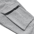 thumbnail image 6 of CONZONE Mens Workout Pants Wide Leg Elastic Waist Drawstring Cargo Joggers For Men Relaxed Fit Cozy Fall Winter Sports Trousers With Pockets, 6 of 9