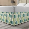 thumbnail image 1 of Garden Bed Skirt, Abstract Pastel Pattern of Various Trees and Irregular Rounds, Elastic Bedskirt Dust Ruffle Wrap Around for Bedding Decor, 4 Sizes, Eggshell and Multicolor, by Ambesonne, 1 of 2