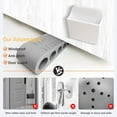 thumbnail image 6 of Rubber Door Stopper Wedge: Door Stoppers for Bottom of Door, 2025 New Anti-Slip Bottom Wedged Holder with Portable Wall Hook, Wall Protector for Home Office School, Door Stop Wedge, 6 Pack, 6 of 7