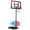 Pink, variant on Portable Basketball Hoop Outdoor for Kids and Adults, Segmart 44 inch Basketball Hoop for Backyard, 4.9Ft-10FT Height Adjustable Basketball Goal System with Shatterproof Backboard, Larger Base