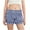 Blue, variant on Lenpel Boxer Shorts for Women Summer Casual Ruffle Plaid Low Rise Mini Sleep Lounge Shorts Pajama Bottoms