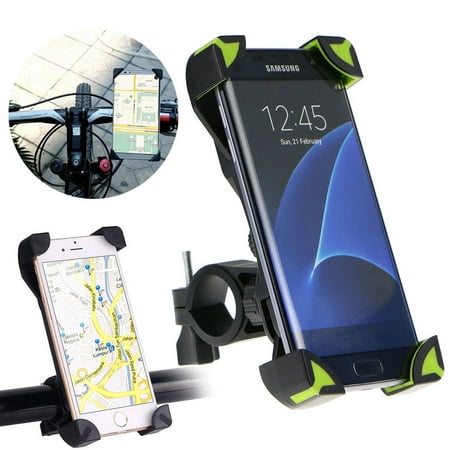 Motorcycle Bicycle Handlebar Holder Mount for Smartphones PDA and GPS, fit Device Width 4.5 -7.1 inch, for Samsung Galaxy S10E/S10/S9/S8/S7 Plus, iPhone 11/11 Pro XS Max XR X 8 Plus and