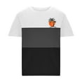thumbnail image 2 of Mens Casual Pantalones Cortos Cuello Redondo Patchwork Impresión Suéter Blusa de Fitness, Camisetas para Hombre, 2 of 4