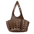 thumbnail image 2 of Cesta colgante para fregadero de cocina, botón ajustable portátil de PVC para grifo, almacenamiento de baño, rejillas de drenaje, organizador de espon Café Baoblaze Rejilla de drenaje de cocina, 2 of 8