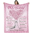thumbnail image 1 of LHSHID Gifts for 10 Year Old Girl10 Year Old Girl Gift Ideas from Parents Grandparents Sister FriendsBest Birthday Gift for 10 + Year Old Girl10th Birthday Decorations for Girl Blanket 30"x40", 1 of 7