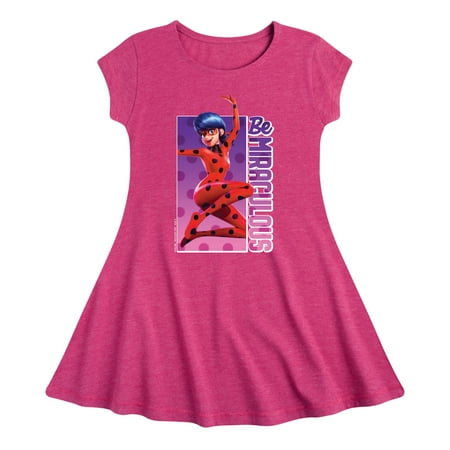 

Miraculous Lady Bug and Cat Noir - Be Miraculous - Toddler And Youth Girls Fit And Flare Dress