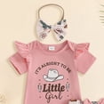thumbnail image 3 of Faraee 0-18 Months Newborn Infant Baby Girl Clothes Ruffle Short Sleeve Romper Shorts Set Bowknot Floral Summer Outfits Pink, 3 of 5