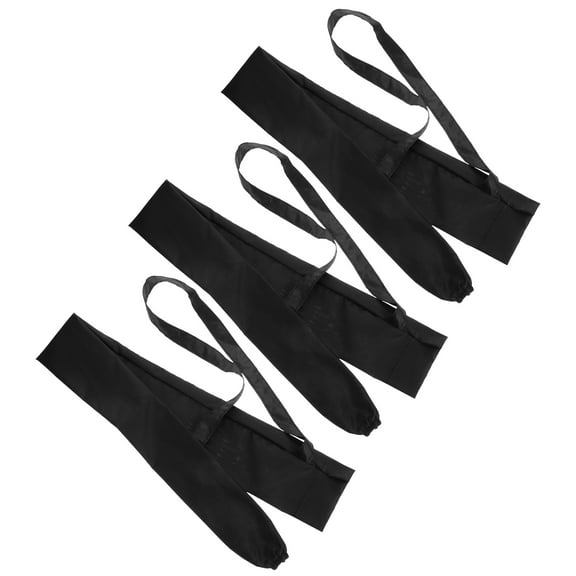 Worgeous  3 Pcs Umbrella Case Waterproof Bag Parasol Storage Indoor Black