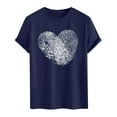 thumbnail image 3 of PNTUTB Men's Valentine's Day Themed Fashion Prints Crew Neck Casual Loose Comfortable Short Sleeve T-shirt, 3 of 5