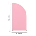 thumbnail image 6 of Dserhfy Half Moon Arch Cover Wedding Backdrop Stand Cover Stretchy Fabric Backdrop Arch Cover for 6Ft Half Moon Arch Engagement Baby Shower, 6 of 8
