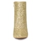 thumbnail image 3 of Botines Con Purpurina Tacón De Bloque Claro Para Mujer Oro 41, 3 of 7