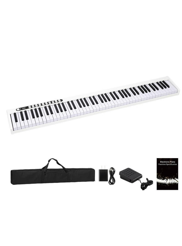 SalonMore Student 88 Keys Digital Piano Keyboard Electronic Piano,White